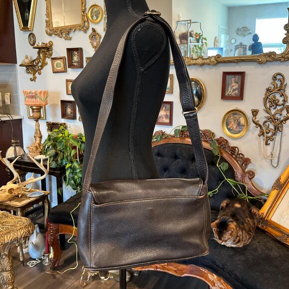 Vintage coach brown leather shoulder - Picture 1 of 4